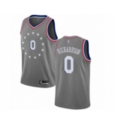 Women's Philadelphia 76ers #0 Josh Richardson Swingman Gray Basketball Jersey - City Edition