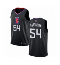 Men's Los Angeles Clippers #54 Patrick Patterson Authentic Black Basketball Jersey Statement Edition