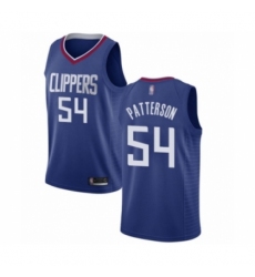 Women's Los Angeles Clippers #54 Patrick Patterson Authentic Blue Basketball Jersey - Icon Edition