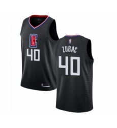 Men's Los Angeles Clippers #40 Ivica Zubac Authentic Black Basketball Jersey Statement Edition