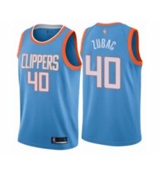 Men's Los Angeles Clippers #40 Ivica Zubac Authentic Blue Basketball Jersey - City Edition