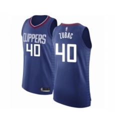 Men's Los Angeles Clippers #40 Ivica Zubac Authentic Blue Basketball Jersey - Icon Edition