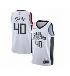 Women's Los Angeles Clippers #40 Ivica Zubac Swingman White Basketball Jersey - 2019 20 City Edition