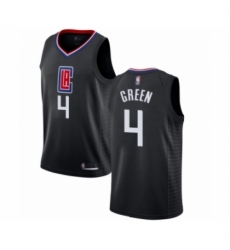 Men's Los Angeles Clippers #4 JaMychal Green Authentic Black Basketball Jersey Statement Edition