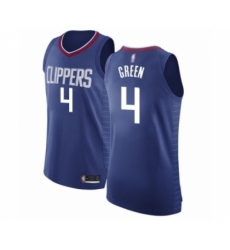 Men's Los Angeles Clippers #4 JaMychal Green Authentic Blue Basketball Jersey - Icon Edition