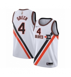 Men's Los Angeles Clippers #4 JaMychal Green Authentic White Hardwood Classics Finished Basketball Jersey