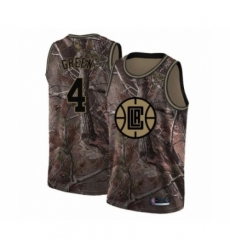 Men's Los Angeles Clippers #4 JaMychal Green Swingman Camo Realtree Collection Basketball Jersey