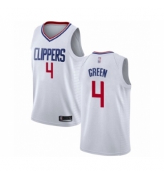 Women's Los Angeles Clippers #4 JaMychal Green Authentic White Basketball Jersey - Association Edition