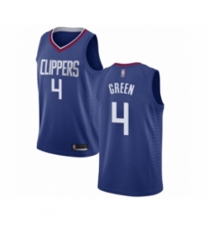 Youth Los Angeles Clippers #4 JaMychal Green Swingman Blue Basketball Jersey - Icon Edition