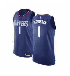 Men's Los Angeles Clippers #1 Jerome Robinson Authentic Blue Basketball Jersey - Icon Edition