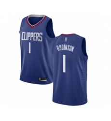 Women's Los Angeles Clippers #1 Jerome Robinson Authentic Blue Basketball Jersey - Icon Edition