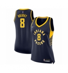 Women's Indiana Pacers #8 Justin Holiday Swingman Navy Blue Basketball Jersey - Icon Edition