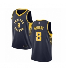 Youth Indiana Pacers #8 Justin Holiday Swingman Navy Blue Basketball Jersey - Icon Edition