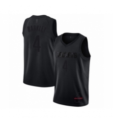 Men's Houston Rockets #4 Charles Barkley Swingman Black MVP Basketball Jersey