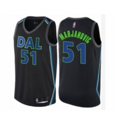 Men's Dallas Mavericks #51 Boban Marjanovic Authentic Black Basketball Jersey - City Edition