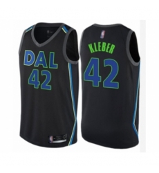 Youth Dallas Mavericks #42 Maxi Kleber Swingman Black Basketball Jersey - City Edition