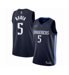 Men's Dallas Mavericks #5 Jose Juan Barea Authentic Navy Finished Basketball Jersey - Statement Edition