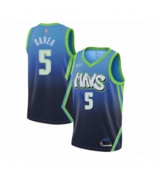 Men's Dallas Mavericks #5 Jose Juan Barea Swingman Blue Basketball Jersey - 2019 20 City Edition