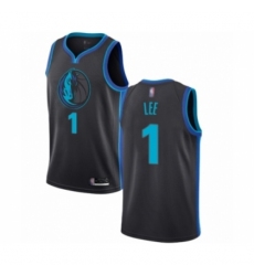 Men's Dallas Mavericks #1 Courtney Lee Authentic Charcoal Basketball Jersey - City Edition