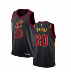 Men's Cleveland Cavaliers #20 Brandon Knight Authentic Black Basketball Jersey Statement Edition