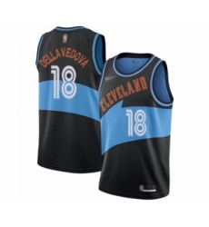 Youth Cleveland Cavaliers #18 Matthew Dellavedova Swingman Black Hardwood Classics Finished Basketball Jersey