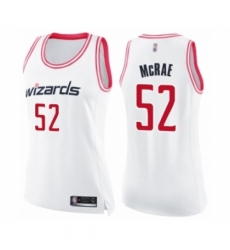 Women's Washington Wizards #52 Jordan McRae Swingman White Pink Fashion Basketball Jersey