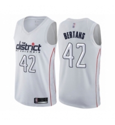 Women's Washington Wizards #42 Davis Bertans Swingman White Basketball Jersey - City Edition