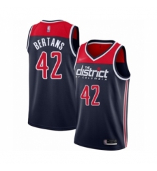 Youth Washington Wizards #42 Davis Bertans Swingman Navy Blue Finished Basketball Jersey - Statement Edition