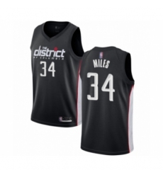 Men's Washington Wizards #34 C.J. Miles Authentic Black Basketball Jersey - City Edition