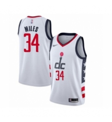 Youth Washington Wizards #34 C.J. Miles Swingman White Basketball Jersey - 2019 20 City Edition