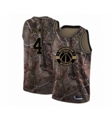 Men's Washington Wizards #4 Isaiah Thomas Swingman Camo Realtree Collection Basketball Jersey