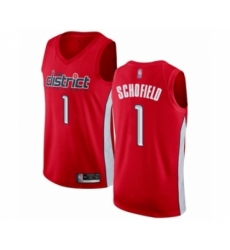 Men's Washington Wizards #1 Admiral Schofield Red Swingman Jersey - Earned Edition