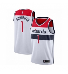 Women's Washington Wizards #1 Admiral Schofield Swingman White Basketball Jersey - Association Edition