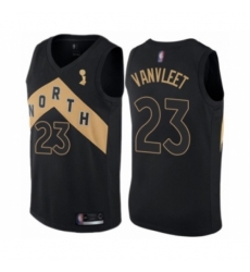 Men's Toronto Raptors #23 Fred VanVleet Swingman Black 2019 Basketball Finals Champions Jersey - City Edition