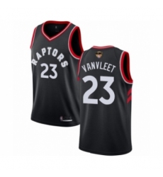 Women's Toronto Raptors #23 Fred VanVleet Swingman Black 2019 Basketball Finals Bound Jersey Statement Edition