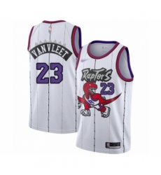 Youth Toronto Raptors #23 Fred VanVleet Swingman White Hardwood Classics Basketball Jersey