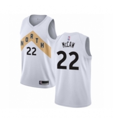 Men's Toronto Raptors #22 Patrick McCaw Authentic White Basketball Jersey - City Edition