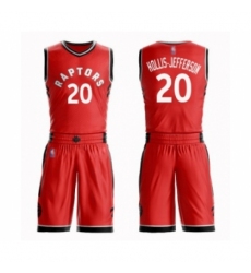 Women's Toronto Raptors #20 Rondae Hollis-Jefferson Swingman Red Basketball Suit Jersey - Icon Edition