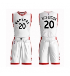 Women's Toronto Raptors #20 Rondae Hollis-Jefferson Swingman White Basketball Suit Jersey - Association Edition