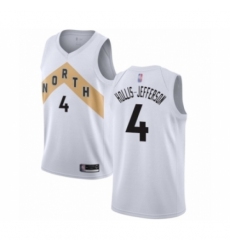 Women's Toronto Raptors #4 Rondae Hollis-Jefferson Swingman White Basketball Jersey - City Edition