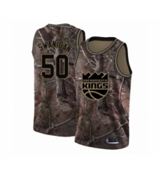 Youth Sacramento Kings #50 Caleb Swanigan Swingman Camo Realtree Collection Basketball Jersey