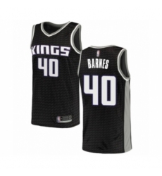 Youth Sacramento Kings #40 Harrison Barnes Swingman Black Basketball Jersey Statement Edition