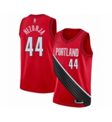 Men's Portland Trail Blazers #44 Mario Hezonja Authentic Red Finished Basketball Jersey - Statement Edition