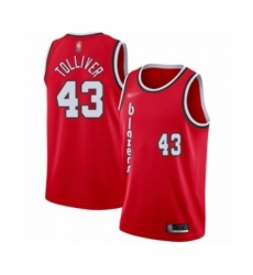 Women's Portland Trail Blazers #43 Anthony Tolliver Swingman Red Hardwood Classics Basketball Jersey