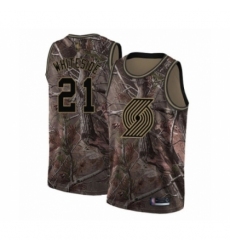 Women's Portland Trail Blazers #21 Hassan Whiteside Swingman Camo Realtree Collection Basketball Jersey