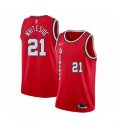 Youth Portland Trail Blazers #21 Hassan Whiteside Swingman Red Hardwood Classics Basketball Jersey