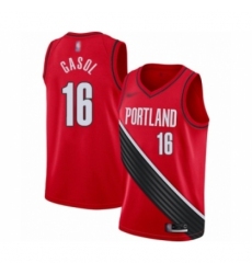 Men's Portland Trail Blazers #16 Pau Gasol Authentic Red Finished Basketball Jersey - Statement Edition