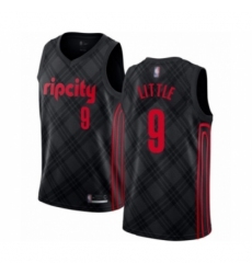 Women's Portland Trail Blazers #9 Nassir Little Swingman Black Basketball Jersey - City Edition