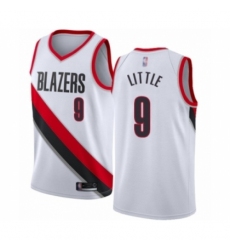 Women's Portland Trail Blazers #9 Nassir Little Swingman White Basketball Jersey - Association Edition