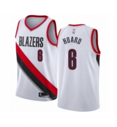 Women's Portland Trail Blazers #6 Jaylen Hoard Swingman White Basketball Jersey - Association Edition